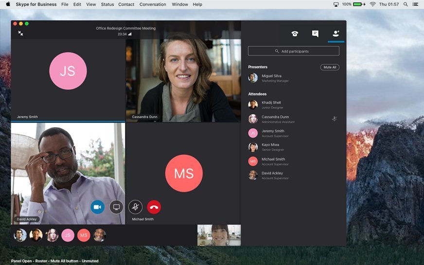 office skype for business mac